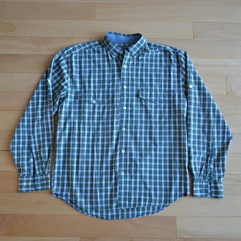 Woolrich Button Down Plaid Shirt Size M